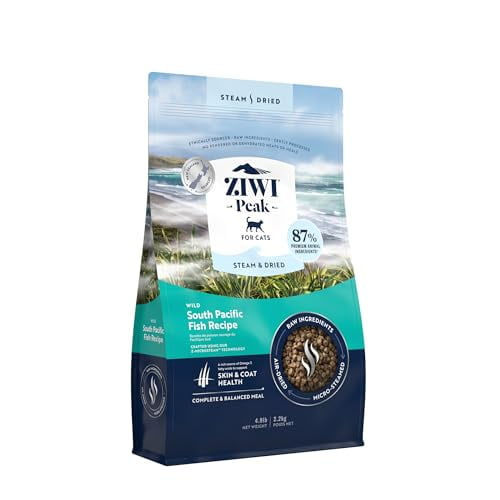 ZIWI Peak Steam & Dried Cat Food â Wild South Pacific Fish - High Protein, Skin & Coat Health, Low Carb, for All Life Stages (78.4oz)