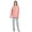 Pink Fox, variant on GLOBAL Women's Cozy Coral Fleece Long Sleeve Pajama Set , Soft Thermal Sleepwear, S-XXL