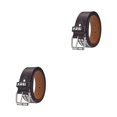 thumbnail image 2 of kurtrusly Premium Studded Belt All-match Unique Gift Various Size Metal Punk Rivet Belt For Men And Women Women Riveted Metal Belt coffee 110cm 2Set, 2 of 6