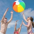 thumbnail image 2 of BASHI Glossy Panel Inflatable Unisex Beach Ball PVC Multicolor, 2 of 10