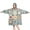 Multicolor Ethnic Geometric-1, variant on Wearable Oversized Blanket,Multicolor Ethnic Geometric Patchwork Pattern Wearable Blanket Hoodie for Adults,Cozy Hooded Blankets with Super Pockets,Super Warm Fuzzy Pullover for Women & Men