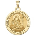 thumbnail image 2 of Picturesongold.Com Saint Mariana De Jesus De Paredes Religious Medal Pandant- 2/3 inch Size of Dime, Sterling Silver, 2 of 2