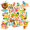 4A, variant on 35pcs-50pcs Vibrant Animal Stickers Playful Beach Decals Funny Kids Stickers Stationery Stickers for Luggage Laptop Guitar