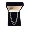 thumbnail image 4 of 14k White Gold Forsantina Chain Necklace, 3.1mm, 18", 4 of 5