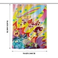 thumbnail image 5 of Lheaggik Cartoon Powerpuff Girl 4 Pcs Bathroom Sets with Shower Curtain and Rugs, Waterproof Polyester Shower Curtain Sets with Hooks, 5 of 5
