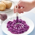 thumbnail image 3 of Manual Potato Masher, Multifunctional Potato Ricer Masher Kitchen Tool Fruit Cutter Crusher for Potato Banana Bread Bean Fruits, 3 of 7
