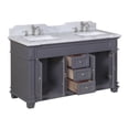 thumbnail image 3 of Kitchen Bath Collection Elizabeth 60'' Double Bathroom Vanity Set, 3 of 5