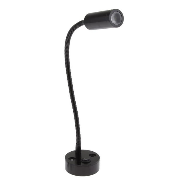12V 3W LED Reading Light 170LM Wall Beside Interior Black