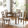 thumbnail image 6 of White Cow Family Spot Pattern Seat Covers for Dining Room Chairs Set Of 4,Stretch Printed Washable Chair Seat Cover with Elastic Ties and Button,Removable Waterproof Couch Cushion Covers, 6 of 6