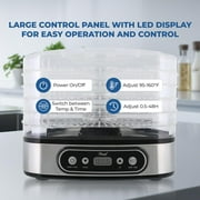 Rosewill Essential Food Dehydrator, 5 Stackable Trays with Adjustable 48H Timer and Temperature Control - Electric Food Preserver for Jerky, Fruits, Veggies, Meat & Dog Treats, Large capacity