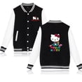 thumbnail image 4 of Chaqueta con estampado de Hello Kitty Hello Kitty de dibujos animados, uniforme deportivo informal de béisbol para niños medianos y grandes, 4 of 5
