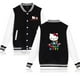 thumbnail image 1 of Chaqueta con estampado de Hello Kitty Hello Kitty de dibujos animados, uniforme deportivo informal de béisbol para niños medianos y grandes, 1 of 4