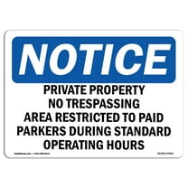 OSHA Notice Sign - Private Property No Trespassing Access Restricted |  Aluminum Sign | Protect Your Business, Work Site, Warehouse & Shop |  Made in the USA