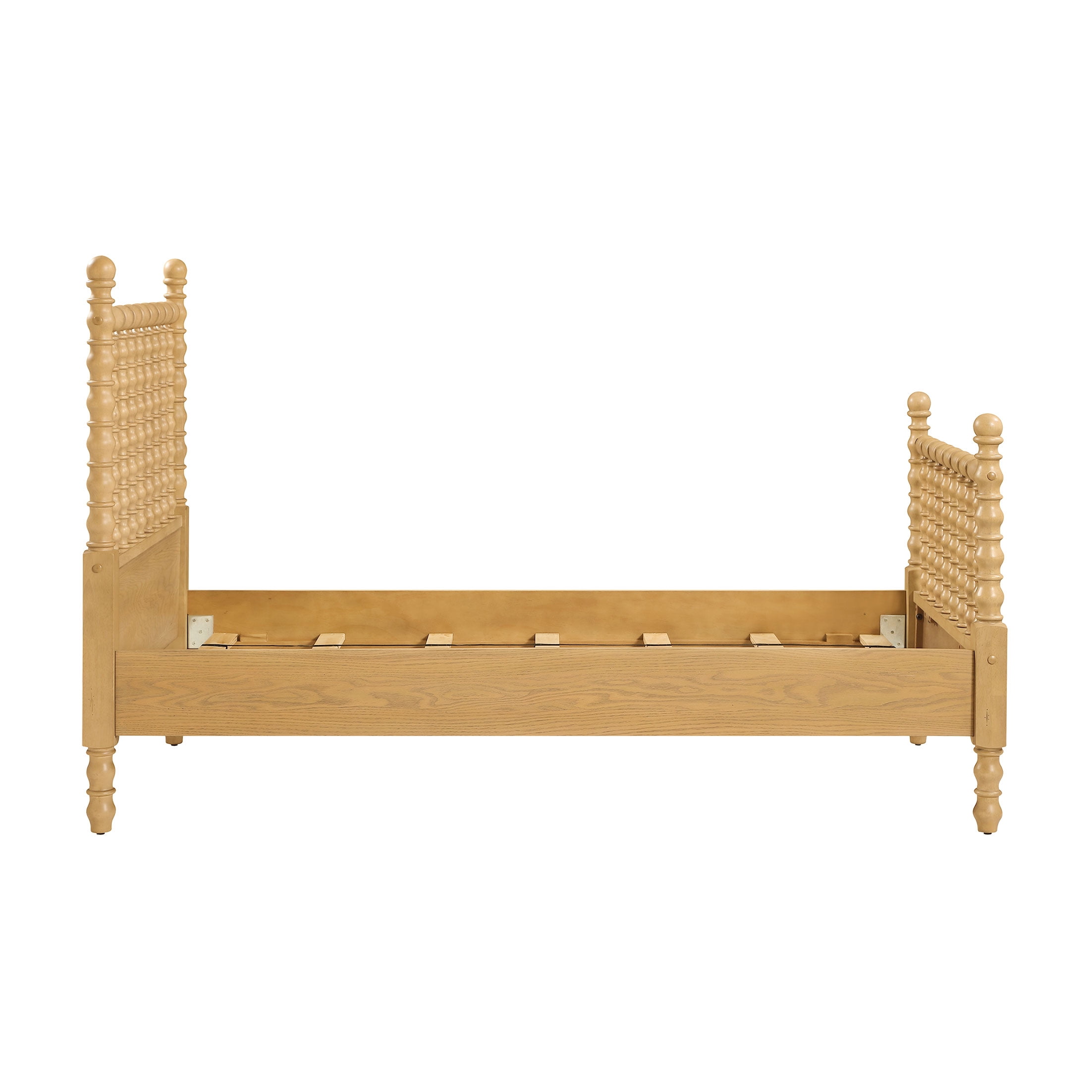 The Pioneer Woman Harper Twin-Size Spindle Bed, Wheat Finish