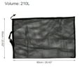 thumbnail image 3 of 1 Pc Bolsa de Lavandería con Cuerdas y Doble Asa para la Sala de Lavandería 35.43"x23.62" 210L Negra, 3 of 5