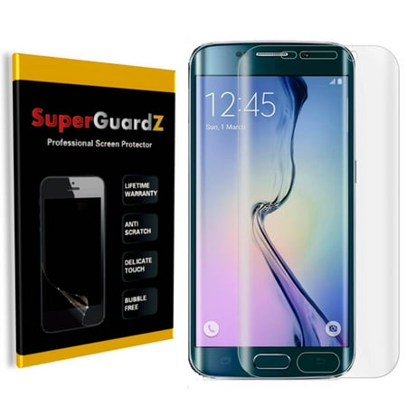 [2-Pack] For Samsung Galaxy S6 Edge - SuperGuardZ 3D Curved [FULL COVER] Screen Protector, HD Clear, Anti-Scratch,