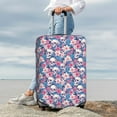 thumbnail image 4 of Uemuo white flower Skull blue Printed Washable Luggage Cover - Fashion Suitcase Protector Fits 18-32 Inch Luggage -Medium, 4 of 9