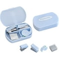 thumbnail image 1 of Ensemble de Mini Agrafeuses, Mini Agrafeuse, Petites Mini Agrafes, Perforatrice, Bleu, 1 of 3