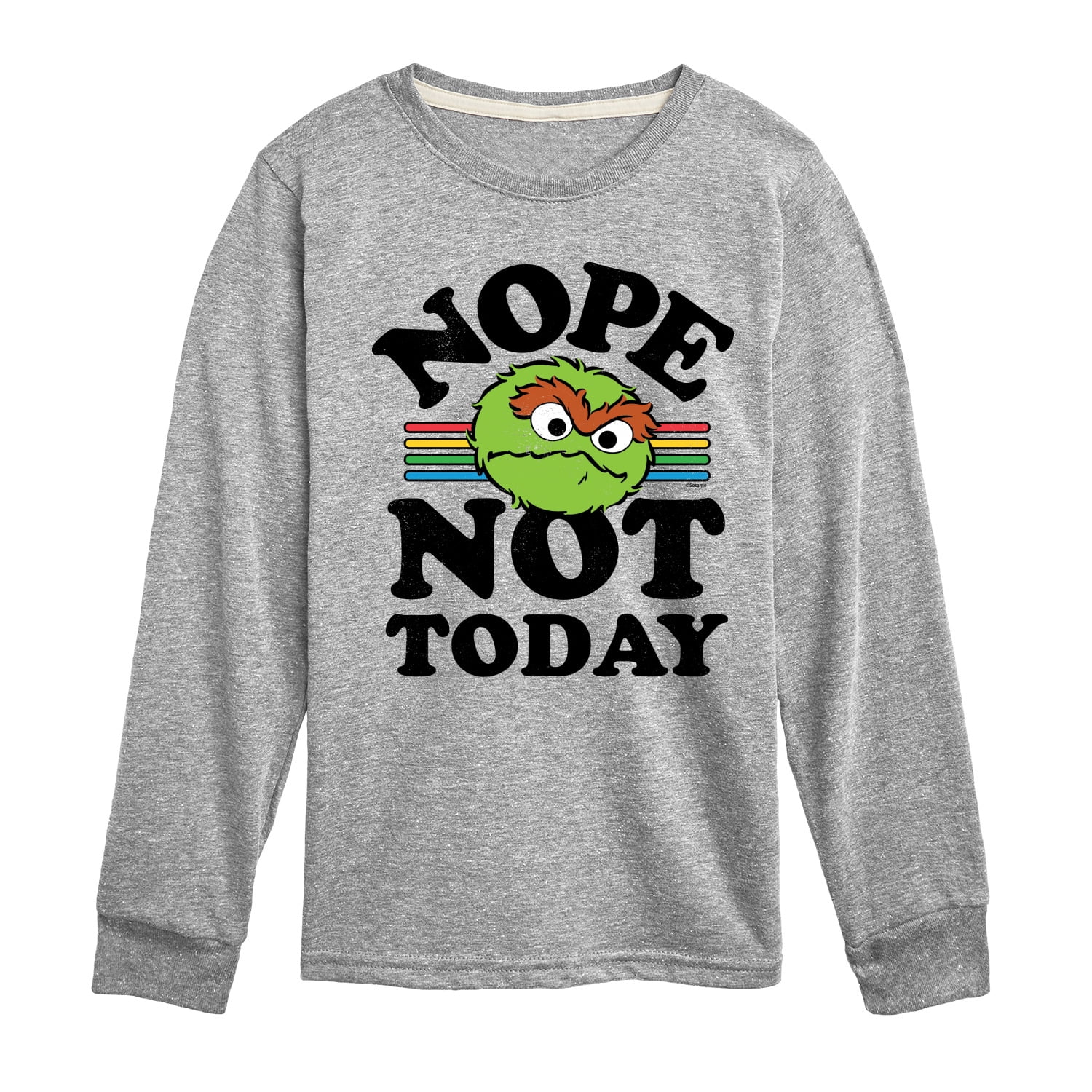 Sesame Street - Nope Not Today - Toddler and Youth Long Sleeve T-Shirt