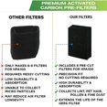 thumbnail image 3 of 8PCS Premium Carbon Activated Pre Filters Air Purifier Accessories for HPA100 Air Purifier, 3 of 6