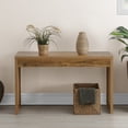 thumbnail image 4 of Northfield Weave Hall Console Table/Desk in Medium Oak Wood Finish, 4 of 7