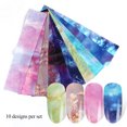 thumbnail image 2 of Waiimak 1 Second Nail Art Sticker 10Pcs/Set Galaxy Nail Sky Paper 20*4Cm Nail Sticker, 2 of 2