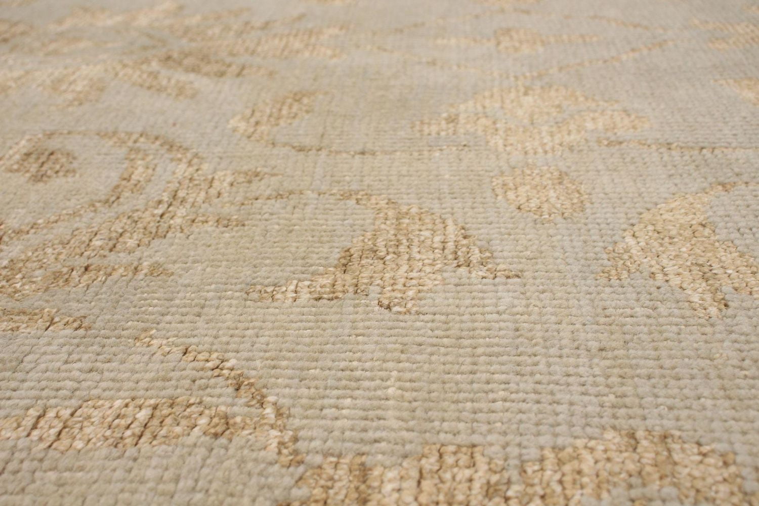 ECARPETGALLERY 4'10" x 7'10" Transitional La Seda Hand-knotted Area Rug for Living Room, Dining Room and Bedroom in Grn