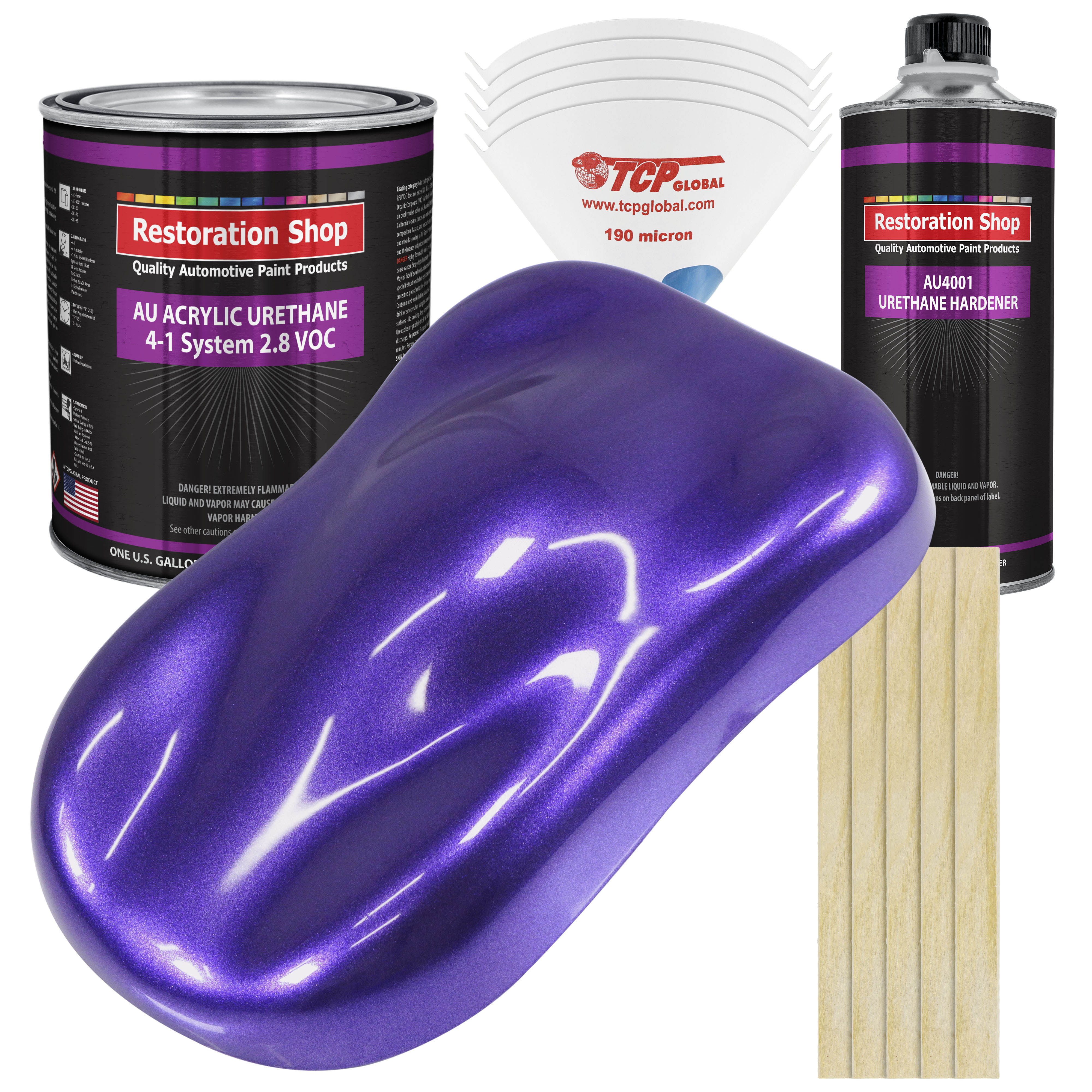 Restoration Shop Firemist Purple Acrylic Urethane Auto Paint Complete