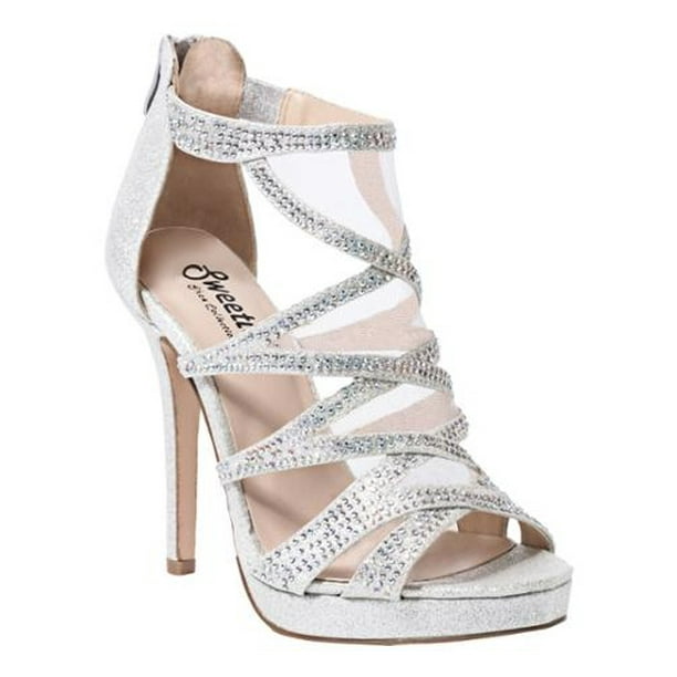 Sweetie'S Shoes - Sweetie's Shoes Silver Strappy Special Occasion ...