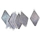 thumbnail image 2 of 10 piezas de aleación de zinc en tono plateado, de , colgantes, joyería artesanal, resultados, 2 of 8