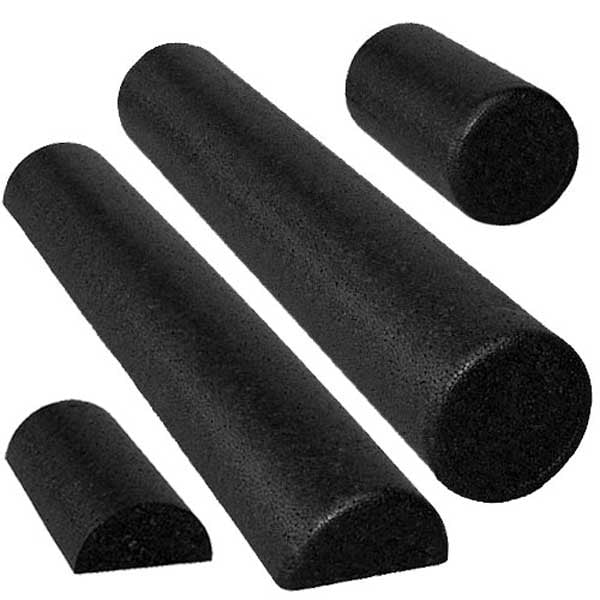 Black High Density Foam Roller6" x 36" Round