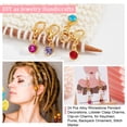 thumbnail image 4 of 24Pcs Alloy Rhinestone Pendant Decorations Lobster Clasp Charms Clip-on Charms for Keychain Purse Backpack Ornament Stitch Marker Golden, 4 of 5