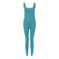 thumbnail image 4 of DHFJKG Women Seamless Stretch Jumpsuit Yoga Workout Ribbed Sleeveless Athletic Gym Wear Fitness Square Neck Soft Soft Onesie, 4 of 5