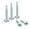 Silver Tone, variant on Uxcell #8 x 1/2" Carbon Steel Phillips Head Self Tapping Screws Black 200 Pack