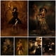 thumbnail image 2 of Cuadro de la bruja de madera Steampunk, arte Vintage de pared, pintura en lienzo, decoración del hogar, póster de bruja mágica gótica y chamán, impresiones sin marco, 2 of 4