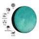 thumbnail image 4 of Fotbe Teal Turquoise1 Funda de Llanta de Repuesto con Estampado, Engrosada, Ajuste Universal para Jeep, Remolque, RV, SUV, Camión-15 inch, 4 of 6