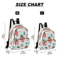 thumbnail image 3 of Quilted Backpack Fashion Backpack 10.23*5.11*12.59 Inch Women's Fashion Backpack Picnic Shopping Travel Out Sports backpack Cartoon Smile Strawberry Seamless, 3 of 7