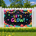 thumbnail image 2 of Neon Design Glow Banner Colorful Decoration Let's Glow Festival Sign for Party Celebration Event, 2 of 9