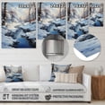 thumbnail image 4 of Designart "River Harmony in Winter II" Landscapes Metal Art Living Room, 4 of 5