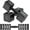 Black, variant on Feisi Sport Adjustable Dumbbells Set, 3-11 lbs, Home Gym, Full Body Workout, Pink, 2 Count