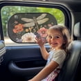 thumbnail image 3 of Yuyamidu Dragonfly Auto Window Sunshades Flower Car Window Shades Easy to Install Car Window Sun Shades 2 Piece Sunshade for Car Window Baby Block UV Ray, Lighting and Glare, 3 of 7