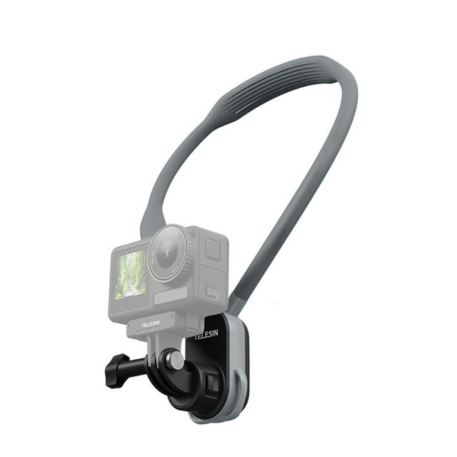 Graflsoa TELESIN S2-HNB-01 Max Edition U-Shape Neck Mount with Chest Strap, Quick-Release, Black - Includes Video & A+ Features