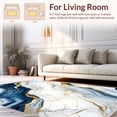 thumbnail image 2 of ODIKA 2'x3' Machine Washable Non-Slip Area Rug, Marble Vein Contemporary High Traffic Rug, Blue, 140664, 2 of 7