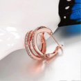 thumbnail image 3 of Rose Gold Ear Clip 1Pair Women Czech Diamond Earrings for Decoration, 3 of 4