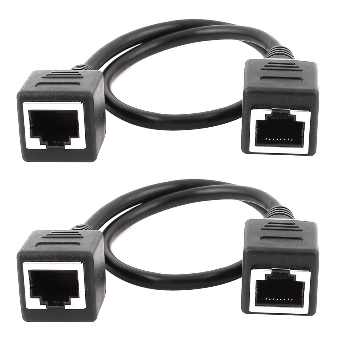 hudiemm0B Network Extension Cable 30cm RJ45 Male to Female Network Adapter Ethernet Extension Cable for PC Laptop
