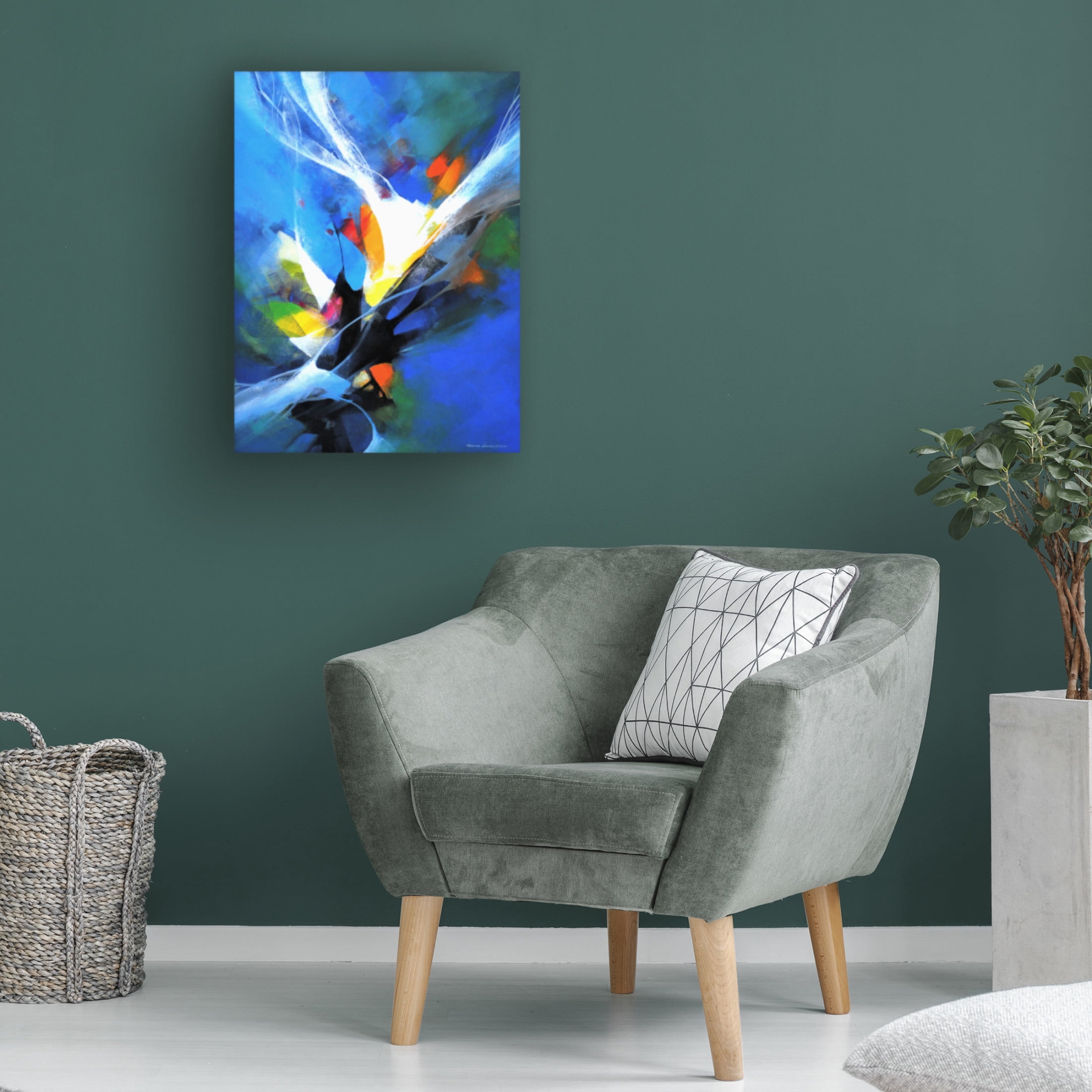 Canvas Wall Art - Thomas Leung 'Surprise' Wall Art for Living Room, Bedroom, or Office Décor by Trademark Fine Art - 35 x 47 Inches