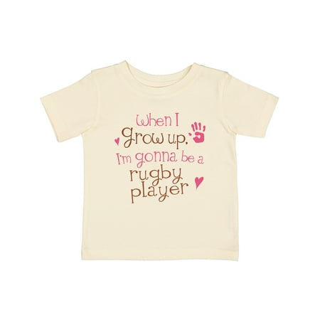 

Inktastic Rugby Player Future Gift Baby Girl T-Shirt