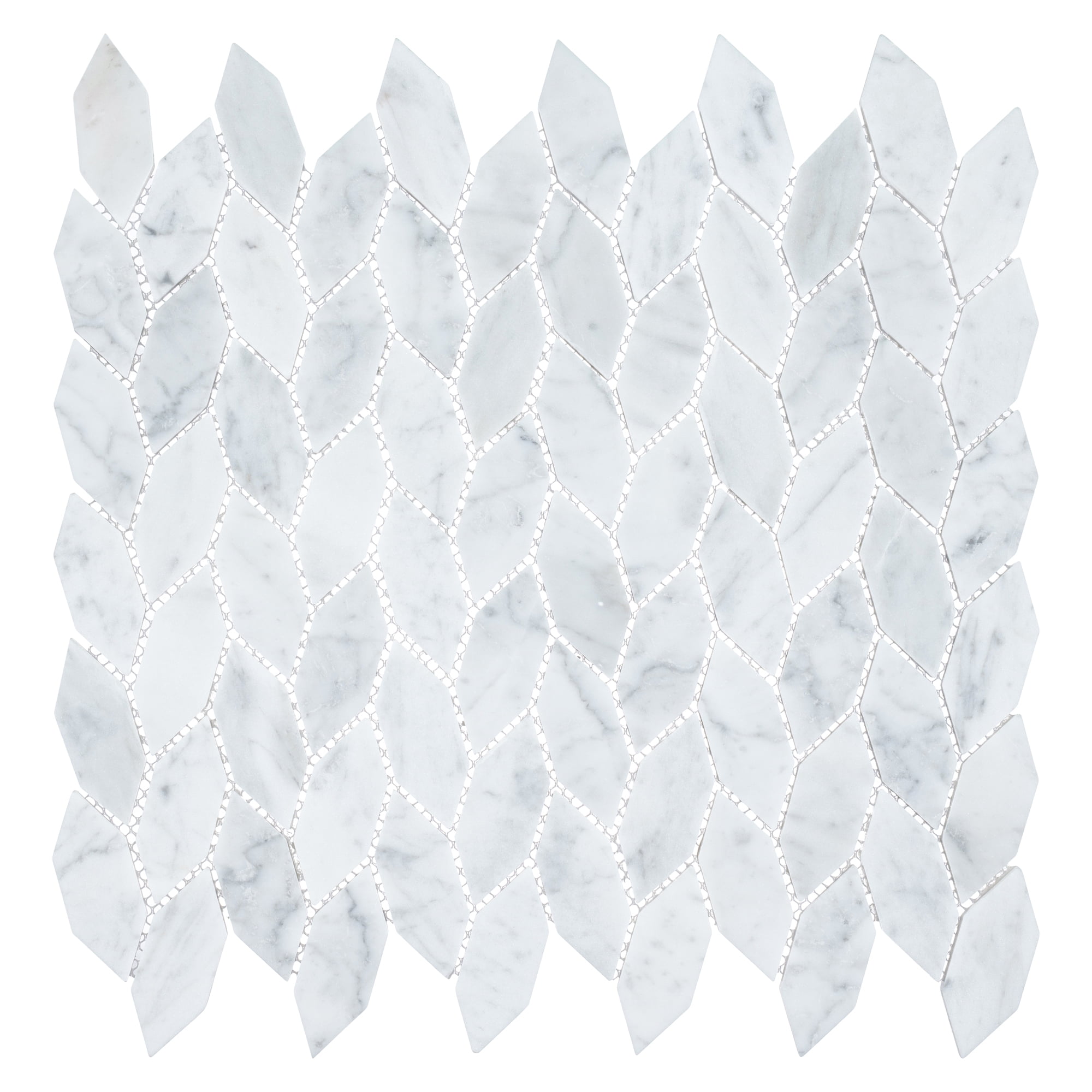 Channing Elongated Hex 1" x 2.5" Marble Honeycomb Mosaic Wall & Floor Tile