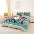 thumbnail image 3 of Catabedysis Ocean Beach Camping Bedding,Camper Print Duvet Cover Full For Boys,Multicolor,Light Gray Reversible,3 Pieces,1 Duvet Cover and 2 Pillowcases, 3 of 6