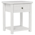 thumbnail image 2 of Home Square Wood Accent Table in Matte White - Set of 2, 2 of 11